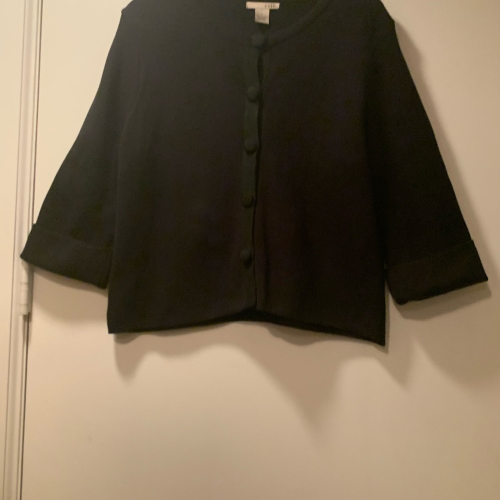 Evie cotton black cardigan